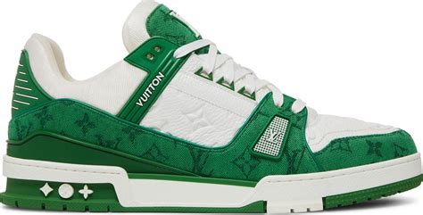 louis vuitton trainer green monogram